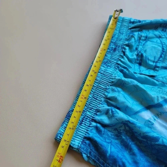 Boys Old Navy Aqua Blue Sharks Swim Trunks Shorts Size M (8) - Picture 5 of 10
